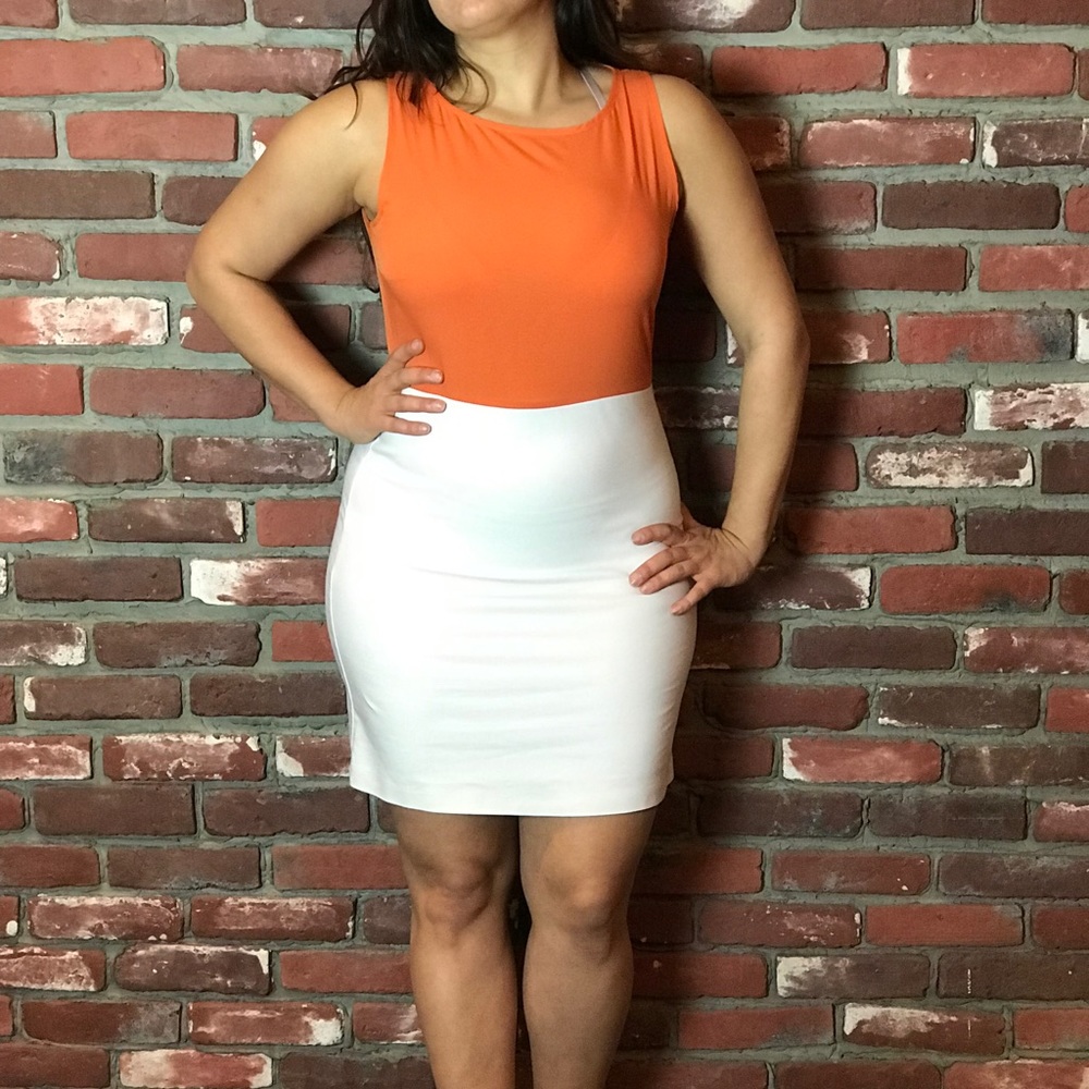 Two tone color block Zara mini dress